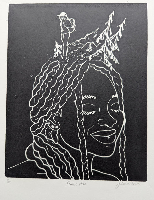 Lino Print | Femme Hike