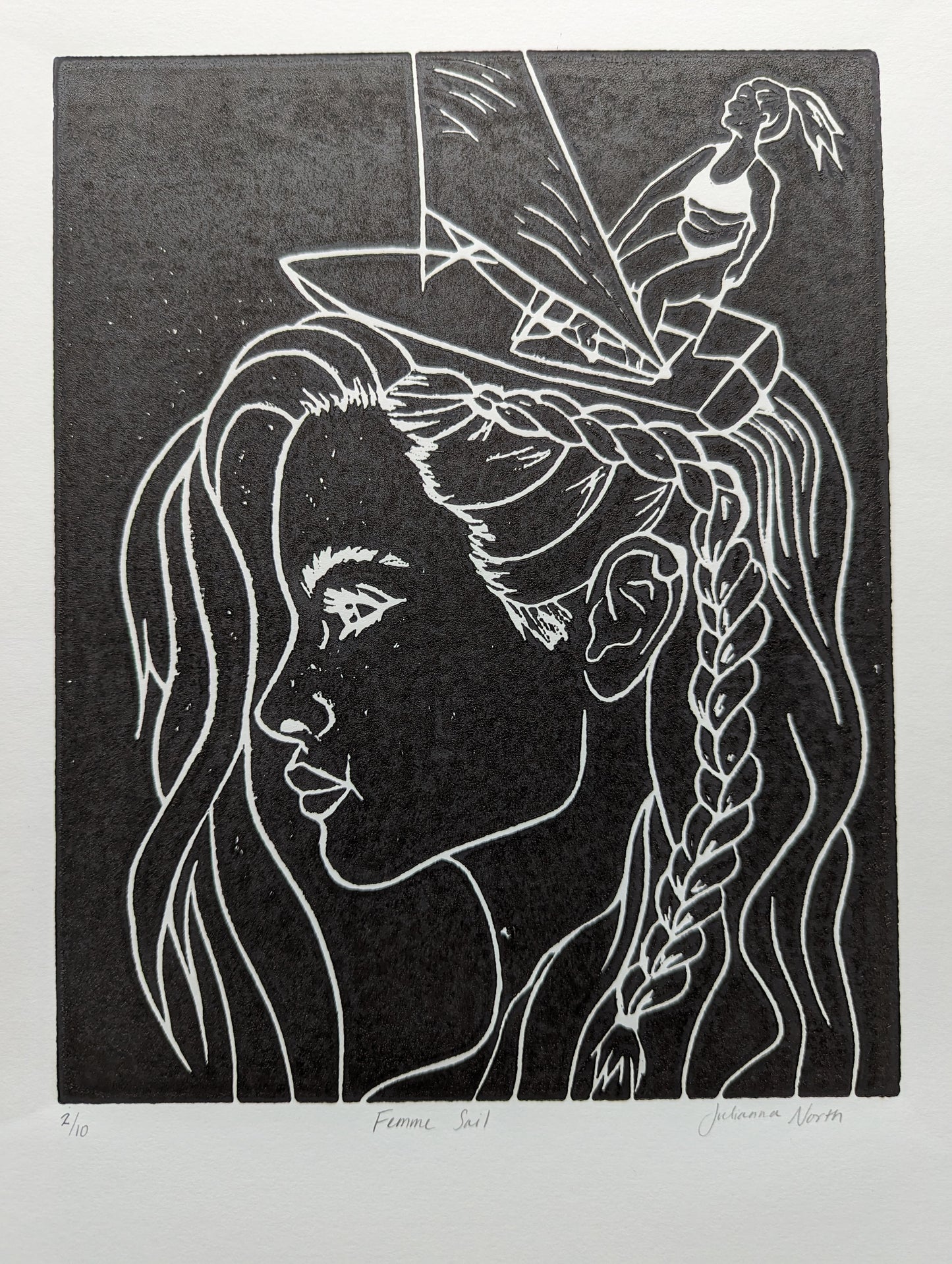 Lino Print | Femme Sail