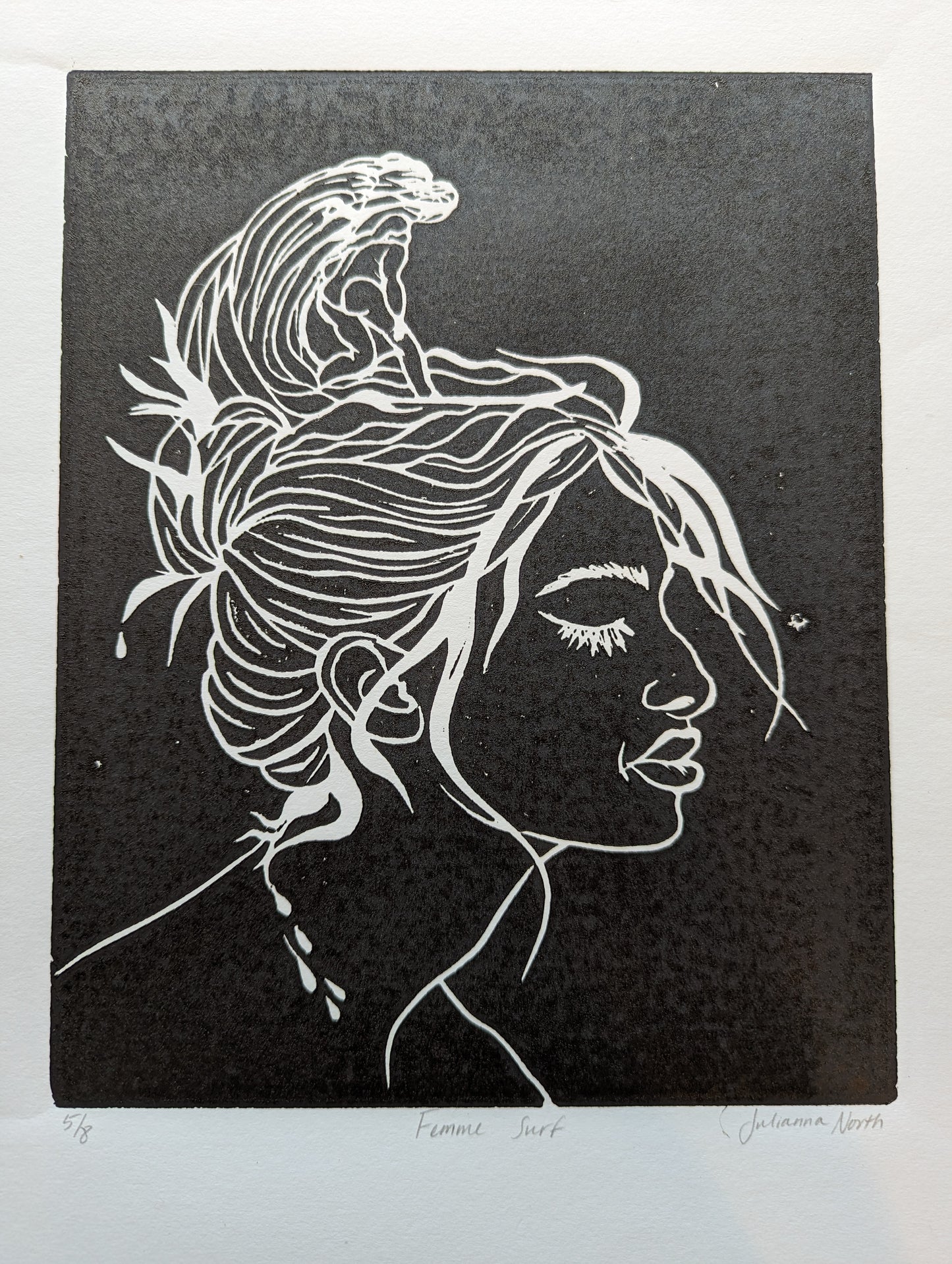 Lino Print | Femme Surf